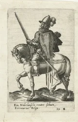 Nederlandsk rytter med rifle