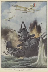 Tvunget til å gå på grunn etter det nylige sammenstøtet ved Dardanellene, blir Goeben bombet?