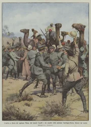 Ankomsten til Via av kaptein Moizo, løytnant Coppelli og medlemmene av oppdraget?