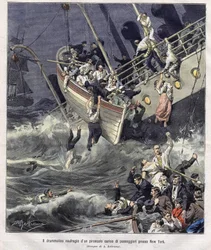 Vraket av Larchmont-båten utenfor New York i februar 1907
