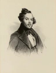 Portrett av Emilien Desmaisons (1812-1880), tegner og litograf. (IFF 65)