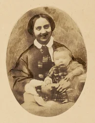 [Portrett av Marie Devéria med sønnen]