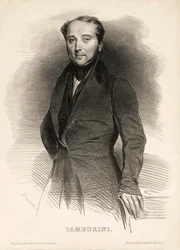 Portrett av operasangeren Antonio Tamburini 1800-1876,