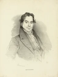 Portrett av sangeren og komponisten Gioseffo Catrufo 1771-1851, 1830.