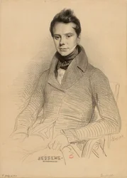 Portrett av fiolinisten og komponisten Antoine Bessems 1806-1868, 1832.