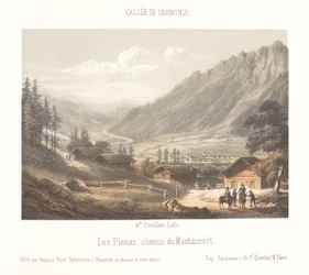 Utsikt over fjellovergangen Col de Balme Col de Balme (tittel på objekt) Minne om Chamonix-Mont-Blanc (serietittel) Museum du Mont-Blanc (serietittel på objekt)