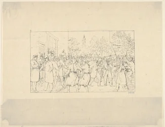 Valg i Baltimore, november, 1862 fra Confederate War Etchings, 1861-63.