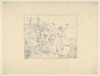Frie svarte mennesker på Haiti fra Etsninger fra Konføderasjonskrigen, 1861-63.
