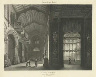 Luigi Verardi etter Dominico Ferri - Vincenzo Bellini - Royal Italian Theatre. Arms Hall i Opera I Puritani