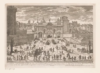 Utsikt over Porte Saint-Antoine La Porte St. Antoine (...) (tittel på objekt)