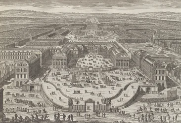 Generell utsikt over slottet i Versailles, 1680-tallet, 1680-tallet.