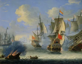 Et sjøslag, sent 1600- eller 1700-tall