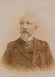 Portrett av komponisten Adam Münchheimer 1830-1904, ca. 1890.