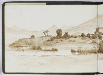 Skissebok med akvareller, tegninger og notater, Mexico, 1896-1898 (akvarell)