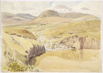 Alberea, nær Santiago del Valle, Guanajuato, Mexico (akvarell)
