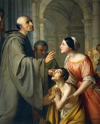 St Mauro Abbed gir syn til ung blind mann