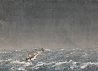 Ytre ankerplass i en storm, Mazatlan [Mexico], 22. august 1850, kl. 08.00. ... quot;Spørsmål, hvor er veien til skipetquot;