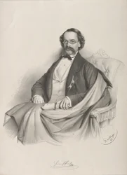 Portrett av fiolinisten og komponisten Heinrich Proch 1809-1878, 1857.