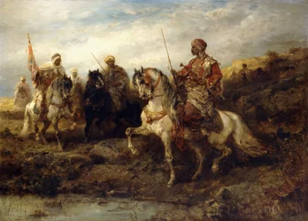 Arabiske krigere til hest,