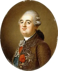 Portrett av kong Ludvig XVI av Frankrike, brystbilde, 1787