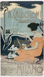 Reklame for «A. Calderoni, Juveler, Milano»