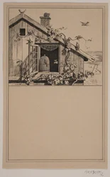 Fangene og de frie. Nei. 1 i Chr. Winther og M. Rørbye, "25 bilder for små barn"