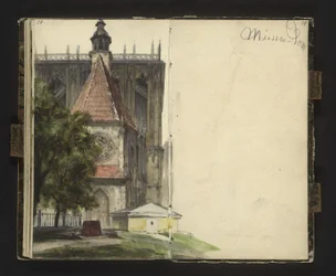 Utsikt over portalen til Meissen domkirke