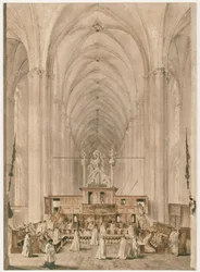 Midtskipet i St. Elisabeth-kirken i Marburg