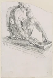 Den slipende skyten (avstøpning etter originalen i Uffiziene i Firenze)