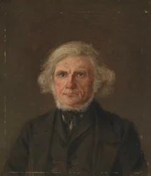Gammel mann, portrettstudie