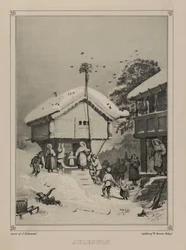 Illustrasjon hentet fra boken Norge fremstillet i Tegninger av Asbjørnsen, P.Chr. og utgitt av Chr. Tønsberg (no, 1848)