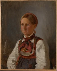 Portrett av Gunild Olsdatter fra Tinn