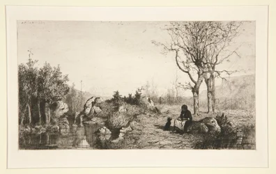 Bekkens bredder ved Rossilon (Ain)