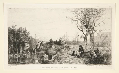 Bekkens bredder ved Rossilon (Ain)