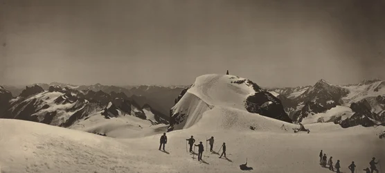 Toppmøtet på Mont Titlis, Sveits, 1866.
