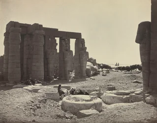 Ramesseum, Theben, 1869.