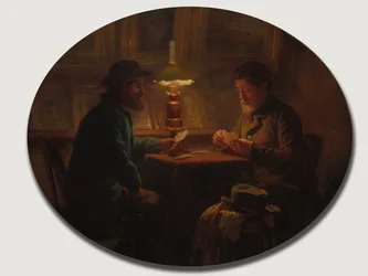 Kortspill hos far Martin, 1859.