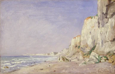 Klipper nær Dieppe, 1862