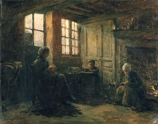 Fraying Linen for kvinner, Honfleur, 1877