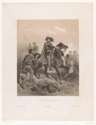 General Giuseppe Garibaldi som hærfører i slaget ved Varese