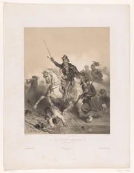 Kong Victor Emmanuel II av Italia i slaget ved Palestro Le roi Victor Emmanuel II (tittel på objekt)