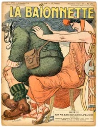 Cover av "" La Baionnette"", Satirical in Colors