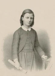Portrett av komponisten Raoul Pugno 1852-1914, ca. 1870.
