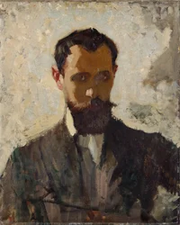 Self Portrait Study, ca. 1912 (olje på lerret)