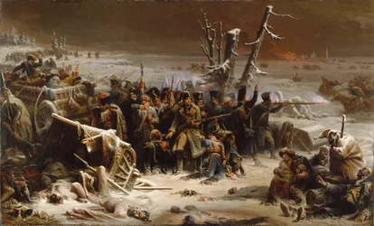 Marshal Ney støtter bakvakten under retretten fra Moskva