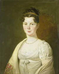 Portrett av Wilhelmina Maria Haack (1786-1857), fjerde kone til Gerrit Verdooren