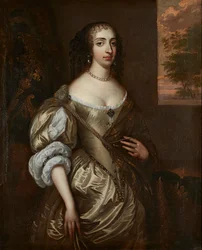 Portrett av Mary of Orange (olje på lerret)