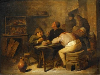 Tabagie - Interiør av en pub ...