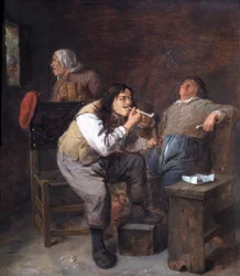 The Smokers, ca. 1635-38 (olje på eikepanel)