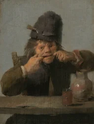 Ungdom gjør et ansikt